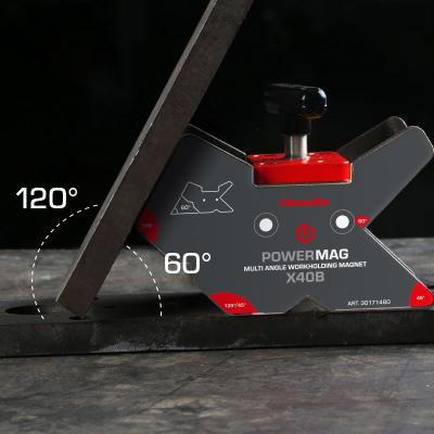 POWERMAG X40B Multivinkel Svejsemagnet med on/off funktion (490N/50kg)